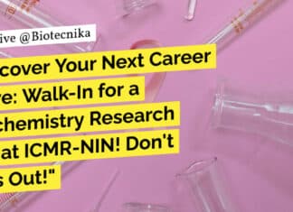 ICMR-NIN Biochemistry Research Job – Attend Walk-In "Discover Your Next Career Move: Walk-In for a Biochemistry Research Job at ICMR-NIN! Don't Miss Out!"