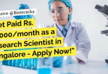 "Get Paid Rs. 71,000/month as a Research Scientist in Bangalore - Apply Now!"
