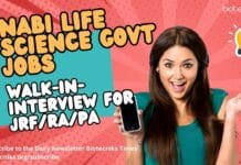 NABI Life Science Govt Jobs - Walk-In-Interview For JRF/RA/PA