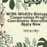 NCBS Wildlife Biology and Conservation Program Coordinator Recruitment, Apply Now NCBS Wildlife Biology and Conservation