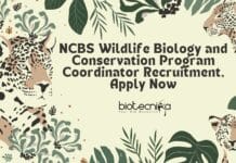 NCBS Wildlife Biology and Conservation