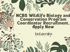 NCBS Wildlife Biology and Conservation