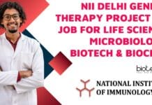 NII Delhi Project Vacancies
