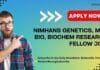 NIMHANS Genetics, Mol Bio, Biochem Research Fellow Job – Applications Invited NIMHANS Genetics