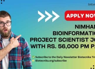 NIMHANS Bioinformatics Project Scientist