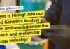 "Bayer is Hiring! Join our Seed Genetics Analyst team and revolutionize the biotech and molecular biology industry!"