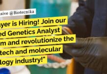 "Bayer is Hiring! Join our Seed Genetics Analyst team and revolutionize the biotech and molecular biology industry!"