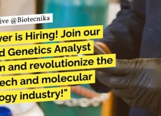 "Bayer is Hiring! Join our Seed Genetics Analyst team and revolutionize the biotech and molecular biology industry!"