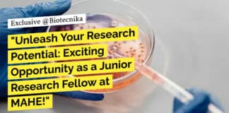 "Unleash Your Research Potential: Exciting Opportunity as a Junior Research Fellow at MAHE!"