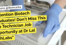"Attention Biotech Graduates! Don't Miss This Lab Technician Job Opportunity at Dr Lal PathLabs"