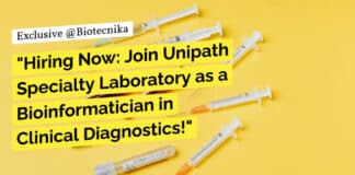 "Hiring Now: Join Unipath Specialty Laboratory as a Bioinformatician in Clinical Diagnostics!"
