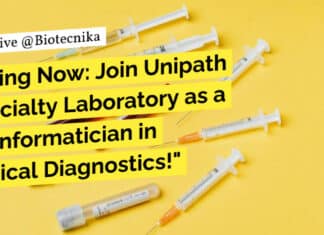 "Hiring Now: Join Unipath Specialty Laboratory as a Bioinformatician in Clinical Diagnostics!"