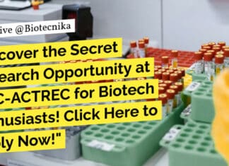 "Uncover the Secret Research Opportunity at TMC-ACTREC for Biotech Enthusiasts! Click Here to Apply Now!"