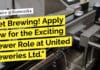 United Breweries Ltd BSc Microbiology Brewer Job Opening – Apply Online "Get Brewing! Apply Now for the Exciting Brewer Role at United Breweries Ltd."