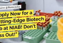 NIAB BSc Biology Vacancy