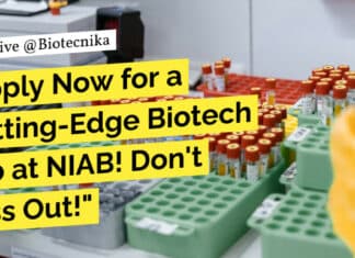 NIAB BSc Biology Vacancy