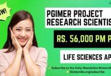 PGIMER Project Research Scientist