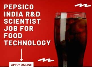 Pepsico India R&D Scientist