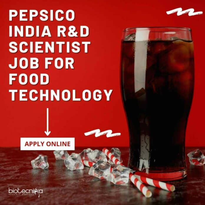 Pepsico India R&D Scientist