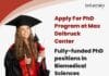 Apply For PhD Program at Max Delbruck Center – Fully-funded PhD positions in Biomedical Sciences PhD Program at Max Delbruck
