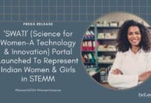SWATI (Science for Women-A Technology & Innovation) Portal launched in New Delhi to create a single online portal representing Indian Women and Girls in STEMM (Science, Technology, Engineering, Mathematics & Medicine)