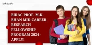 Prof M K Bhan Mid-Career Research Fellowship