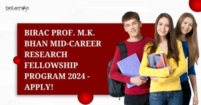 Prof M K Bhan Mid-Career Research Fellowship