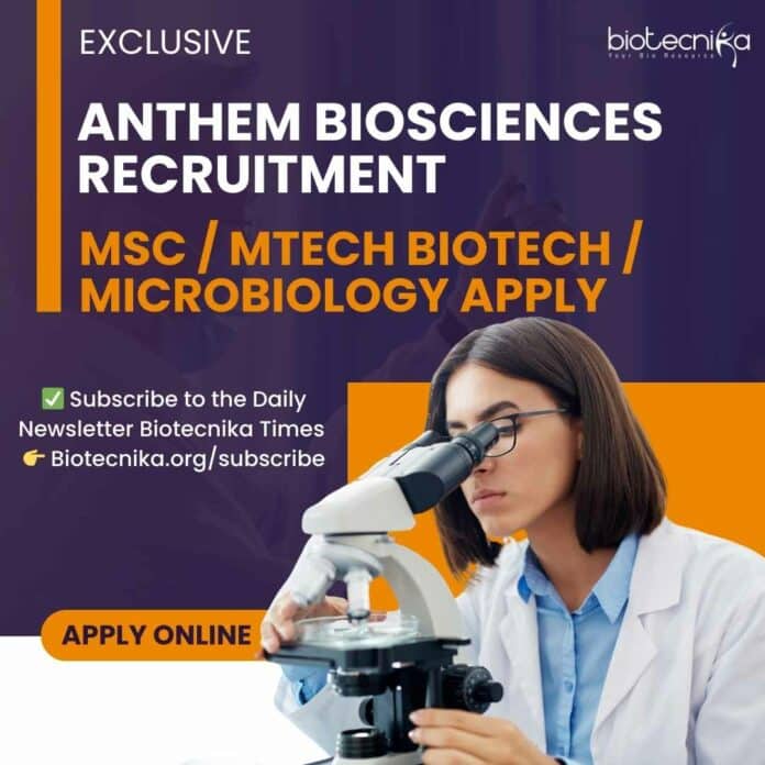 Anthem Biosciences Biotech Job