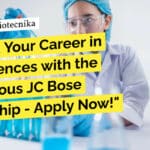 JC Bose Fellowship Project Research Job at RCB, Faridabad – Apply Online "Unlock Your Career in Life Sciences with the Prestigious JC Bose Fellowship - Apply Now!"