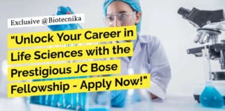 "Unlock Your Career in Life Sciences with the Prestigious JC Bose Fellowship - Apply Now!"