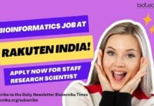 Rakuten India Bioinformatics Job