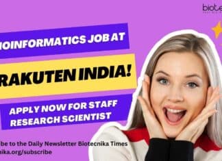 Bioinformatics Job at Rakuten India! Apply Now for Staff Research Scientist Rakuten India Bioinformatics Job