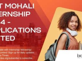 INST Mohali Internship 2024