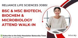 Reliance Life Sciences Jobs