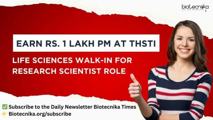 Research Scientist at THSTI new