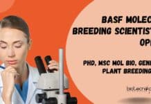 Scientist Molecular Breeding