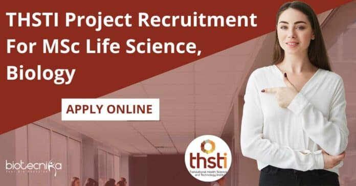 THSTI Project Recruitment 2024