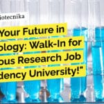 Microbiology Job Opening at Presidency University – Life Sciences & Biotech Attend Walk-In "Unveil Your Future in Microbiology: Walk-In for Prestigious Research Job at Presidency University!"