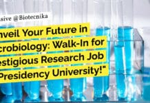 "Unveil Your Future in Microbiology: Walk-In for Prestigious Research Job at Presidency University!"