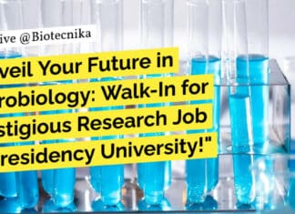"Unveil Your Future in Microbiology: Walk-In for Prestigious Research Job at Presidency University!"