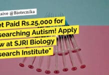 "Get Paid Rs.25,000 for Researching Autism! Apply Now at SJRI Biology Research Institute"