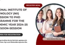 NII PhD 2024 Admissions Monsoon