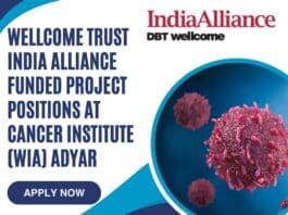 Cancer Institute (WIA) Adyar Hiring, Apply Online