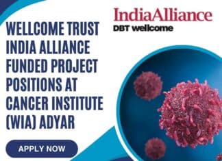 Cancer Institute (WIA) Adyar Hiring, Apply Online