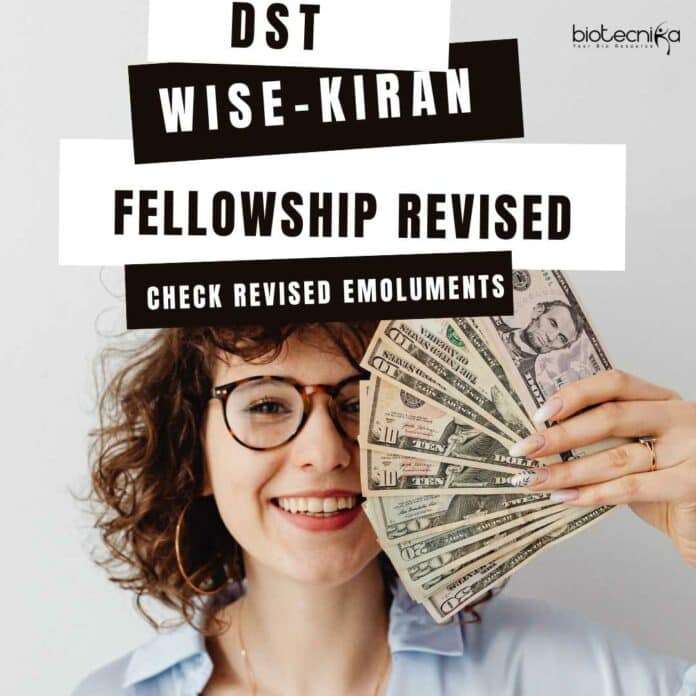 DST /WISE-KIRAN/Fellowship Revised