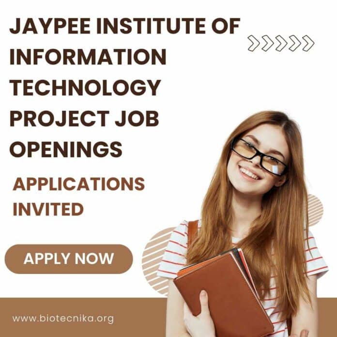 JIIT Project Jobs Available
