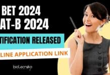 BET & GAT-B 2024 Exam Notification