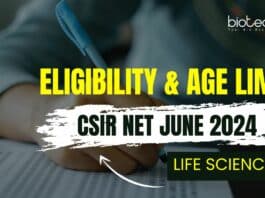 CSIR NET June 2024 Eligibility