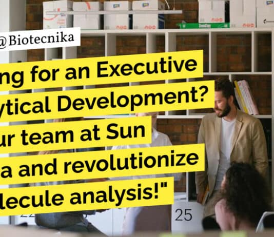 "Looking for an Executive - Analytical Development? Join our team at Sun Pharma and revolutionize biomolecule analysis!"