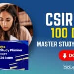 CSIR NET 100 Days Study Planner